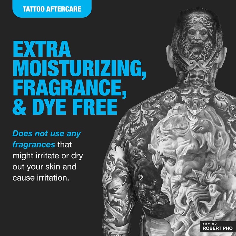 H2Ocean Aquatat Tattoo Healing Ointment - Tattoo Aftercare Cream for Tattoo Supplies - Fragrance- & Dye-Free Tattoo Care Ointment with Vitamins A & B - 1.75 oz - Image 4